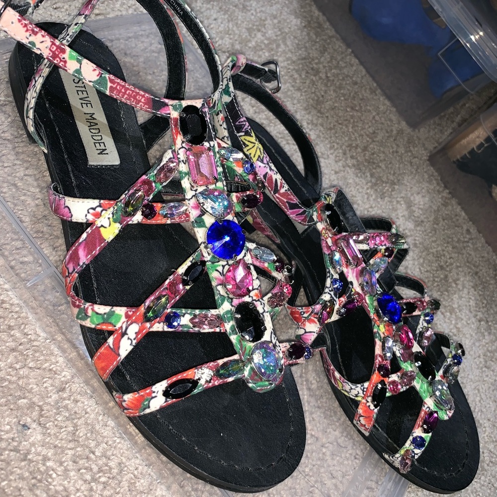 Jeweled Steve Madden Sandals